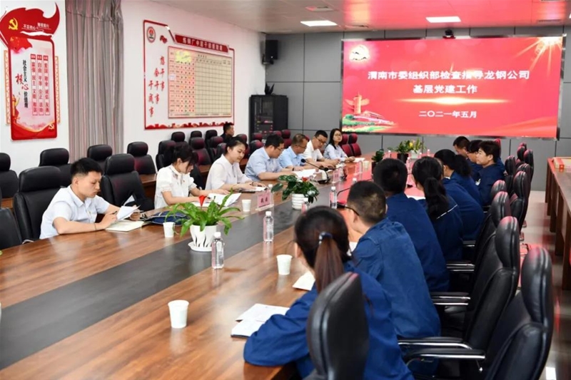 渭南市委組織部檢查指導(dǎo)公司基層黨建工作